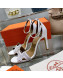 Hermes Premiere Studded Leather High Heel 10.5cm Sandals White 2022 04