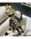 Chanel Lion Bag Charm and Key Holder Black/Gold 2022