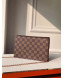Louis Vuitton Croisette Damier Ebene Canvas Chain Wallet N60287 Pink 2019
