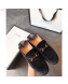 Gucci Horsebit GG Velvet Loafer with Crystals Heel 522698 Black 2019