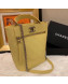 Chanel Calfskin Bucket Bag AS0577 Yellow 2019
