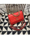 Chanel 19 Quilted Goatskin Wallet on Chain WOC AP0957 Bright Red 2019
