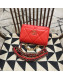 Chanel 19 Quilted Goatskin Wallet on Chain WOC AP0957 Bright Red 2019