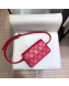 Chanel Lambskin Flap Waist Bag/Belt Bag A88612 Red 2019