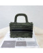 Dior Mini Book Tote Bag in Camouflage Embroidered Canvas Bag Green 2019