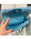 Chanel Shearling Lambskin Small Flap Bag AS1199 Blue 2019
