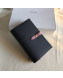 Celine Palm-Grained Leather Passport Wallet Black/Pink 2022 02