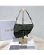 Dior Medium Saddle Bag in Camouflage Embroidered Canvas Bag Green 2019