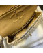 Chanel Tweed Lurex Medium Flap Bag White/Gold 2019