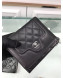 Chanel Quilted Lambskin Small Wallet Black 01 2019