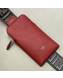 Fendi Strap You Calfskin FF Shoulder Strap with iPhone Pocket Red/Brown 2019