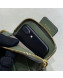 Fendi Strap You Calfskin FF Shoulder Strap with iPhone Pocket Green 2019