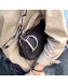 Dior Vintage Grained Leather Hobo Bag Black 2019
