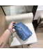 Chanel Maxi Quilted Lambskin Small Bowling Shoulder Bag AS0781 Blue 2019