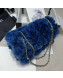 Chanel Shearling Lambskin Medium Flap Bag AS1063 Dark Blue 2019