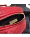 Chanel Quilted Lambskin Waist Bag/Belt Bag AS0940 Red 2019