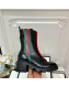 Gucci Leather Web Ankle Short Boot 583338 Black 2019 