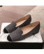 Chanel Felt Chain Flat Loafers G35164 Gray 2020