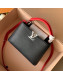 Louis Vuitton Capucines BB Top Handle Bag M53678 Black/Red 2019