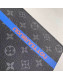 Louis Vuitton Pochette Voyage MM Logo Stripe Monogram Eclipse Pouch M61692 Blue 2019