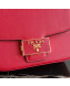 Prada Emblème Saffiano Leather Shoulder Bag 1BD217 Red 2019