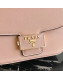 Prada Emblème Saffiano Leather Shoulder Bag 1BD217 Nude 2019