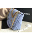 Chanel 19 Quilted Jersey Maxi Flap Bag AS1162 Blue 2019