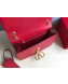 Valentino Large VLock Calfskin Shoulder Bag Red 2019