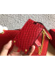 Valentino Large VLock Calfskin Shoulder Bag Red 2019