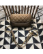 Chanel Gabrielle Clutch on Chain/Mini Bag in Grained Leather A94505 Khaki 2019