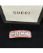 Gucci Resin Crystal Gucci Single Hair Barrette Pink 2019
