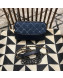 Chanel Gabrielle Clutch on Chain/Mini Bag A94505 Blue Fabric 2019