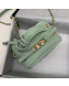 Chanel Grained Calfskin Long Vanity Case Top Handle Bag AS0988 Green 2019