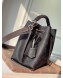 Louis Vuitton Muria Mahina Monogram Perforated Leather Bucket Bag M55801 Black 2019