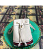 Gucci Ophidia Leather Small Bucket Bag White 2019