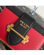 Prada Cahier Calf Leather Bag 1BH018 Red 2019