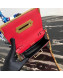 Prada Cahier Calf Leather Bag 1BH018 Red 2019