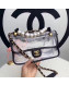 Chanel PVC Pearl Flap Bag Black/Transparent 2019