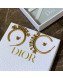 Dior J'Adior Hoop Earrings Aged Gold 2019