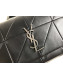 Saint Laurent Medium Jamie Bag in Patchwork Leather 515821 Black/Silver 2018