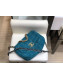 Chanel 19 Tweed Small Flap Bag AS1160 Dark Blue 2019