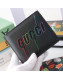 Gucci Wallet with Gucci Blade Embroidery 597674 Black 2019
