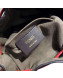 Fendi Mon Tresor FF Logo Calf Leather Mini Bucket Shoulder Bag Brown/Red 2018