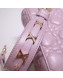 Dior Lady Dior Bag 20cm in Cannage Lambskin Sakura Pink 2019