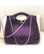CChanel 31 Denim Medium Shopping Bag AS1407 Purple/Black 2020