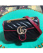 Gucci GG Diagonal Marmont Mini Bag 446744 Black 2019