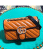 Gucci GG Diagonal Marmont Mini Bag 446744 Cognac 2019