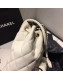 Chanel Grained Calfskin Backpack AS1371 White 2020