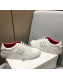 Givenchy 1952 White Calf Leather Sneaker Red 2019