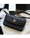 Chanel Quilted Lambskin Small Flap Bag AS2742 Black 2021
